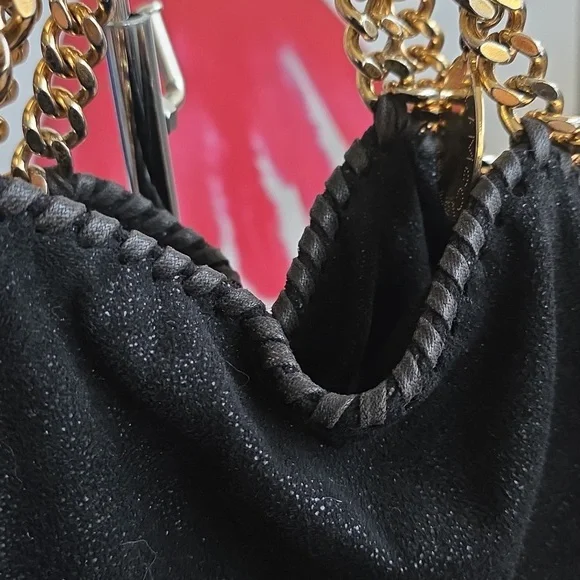 Falabella Stella McCartney fold-over tote bag Gold Chain - Picture 9 of 17